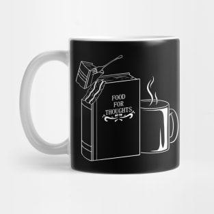 books are food for thoughts and coffee is food when you read Mug